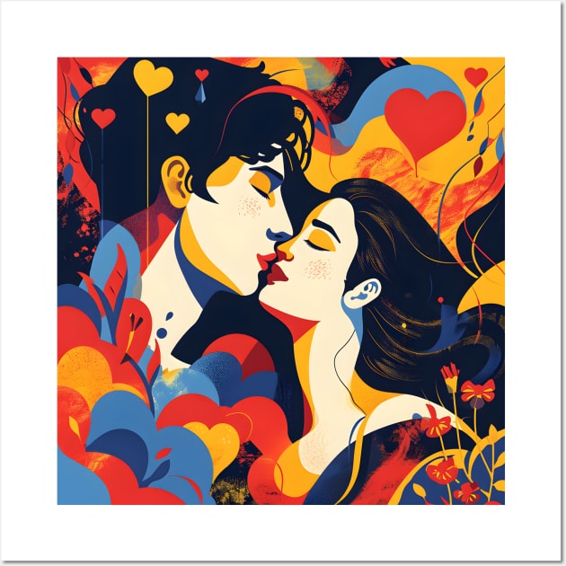 Discover True Romance: Art, Creativity and Connections for Valentine's Day and Lovers' Day Wall Art by insaneLEDP